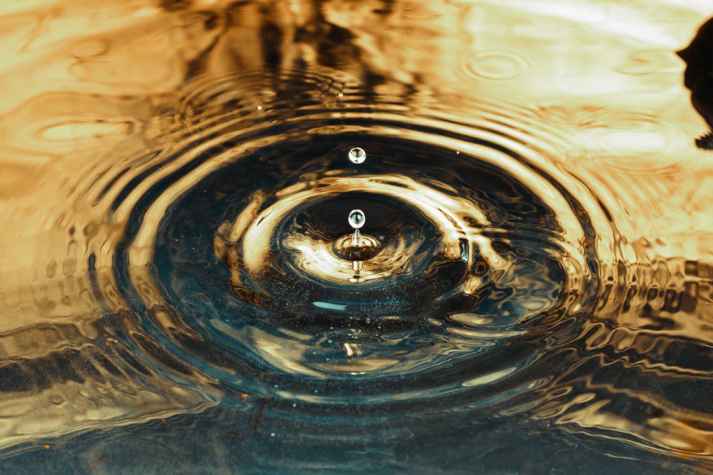 water droplet splashing