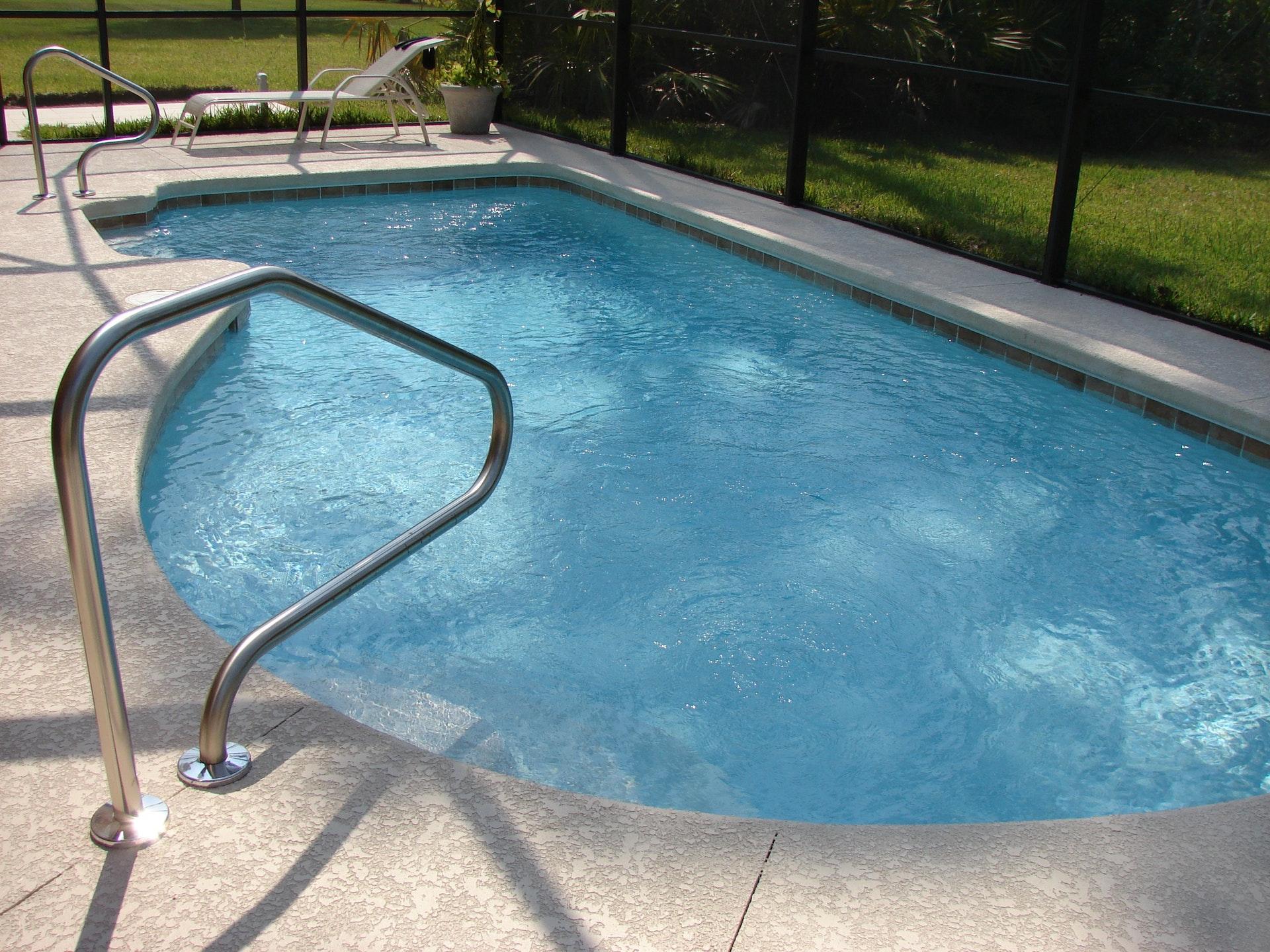 pool poolside above ground