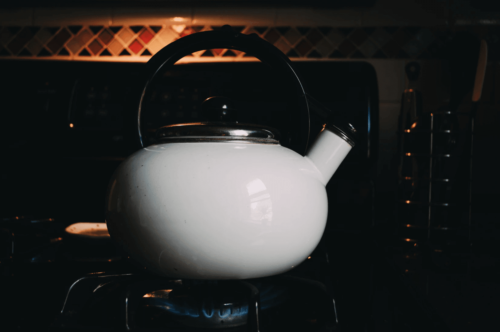 water in kettle pot