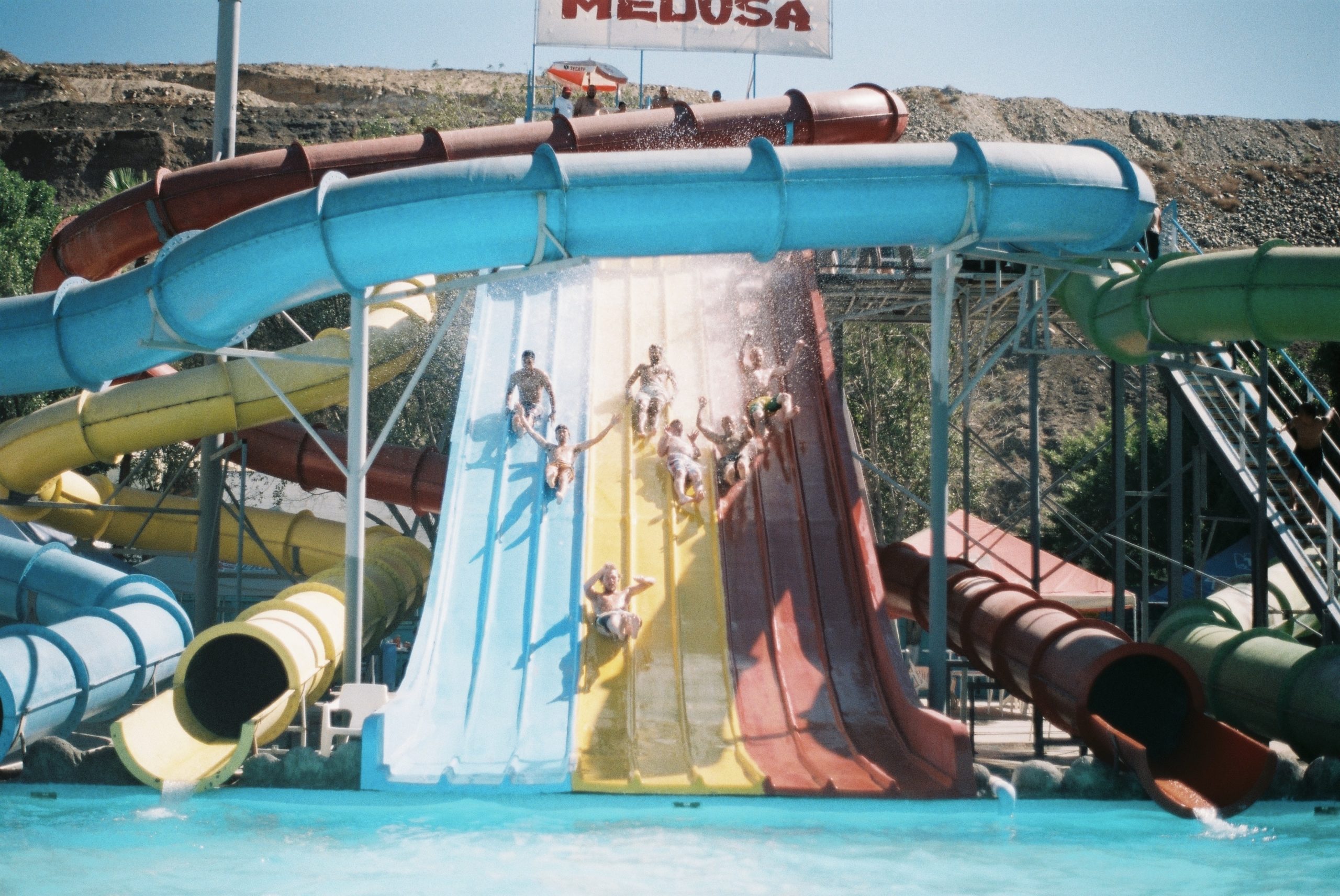 water park water slide