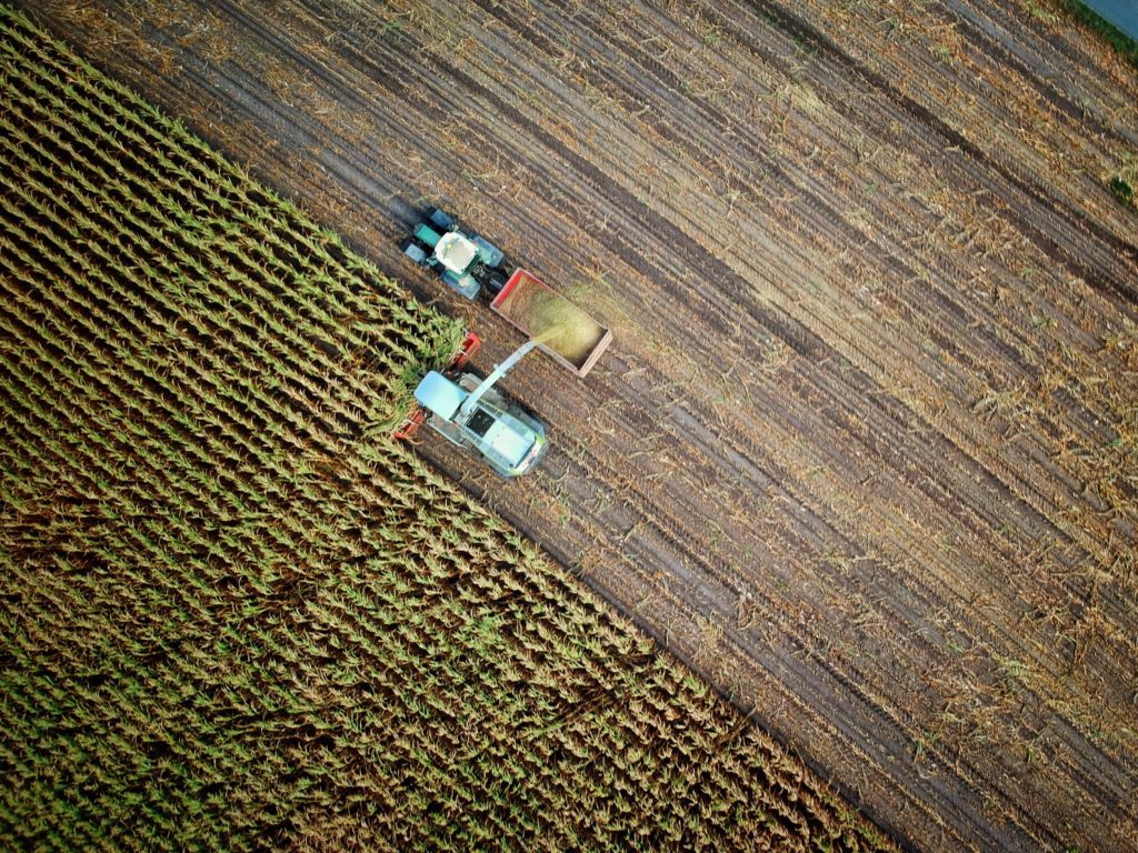 tractor driving