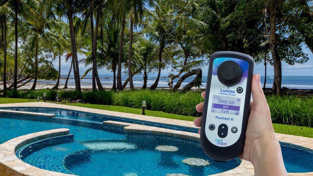 using a pH meter to determine the safety of a pool